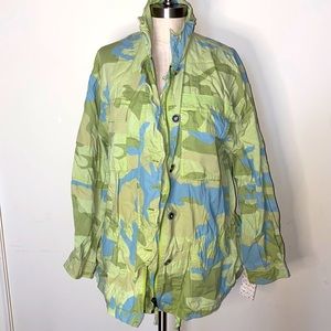Free People Camouflage Anorak Jacket